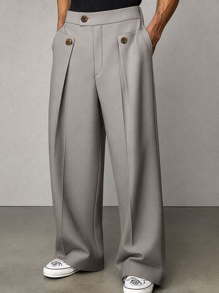 Men's Tailored High Waist Casual Pants