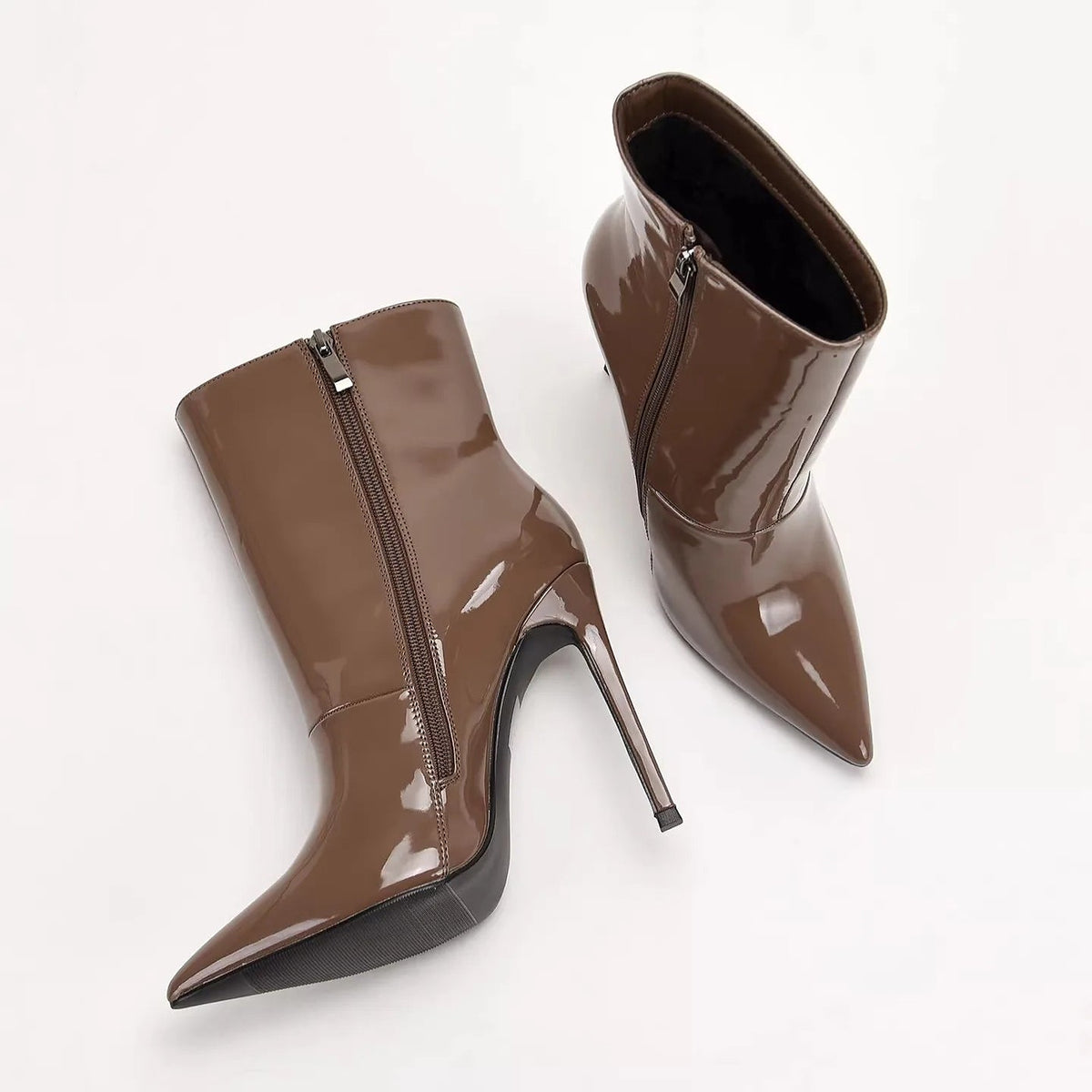 Women's Stiletto Heel Side Zip Booties