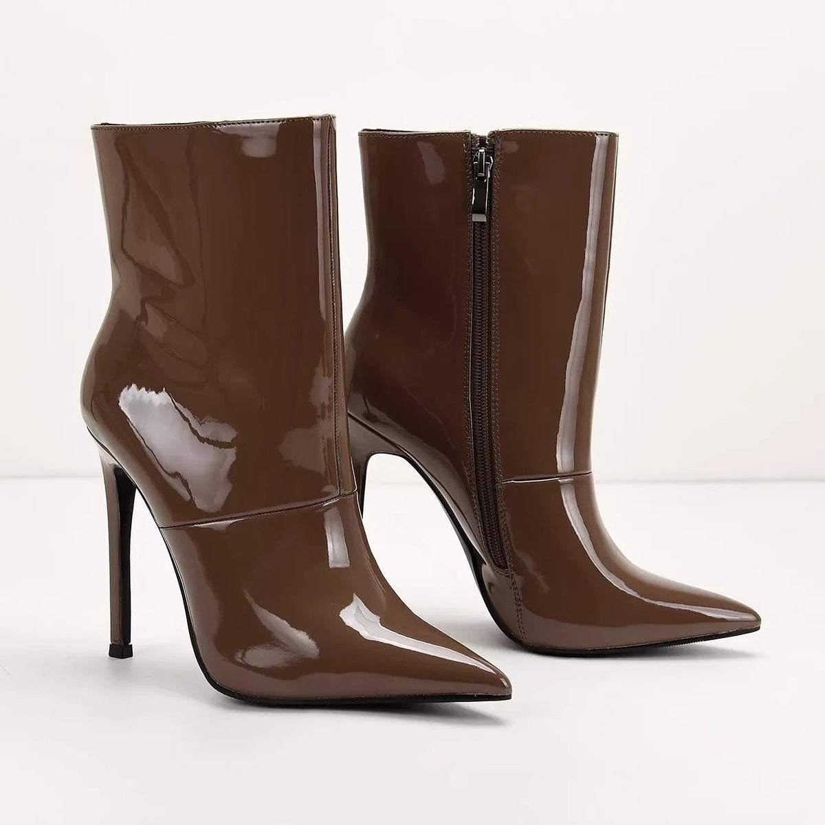 Women's Stiletto Heel Side Zip Booties
