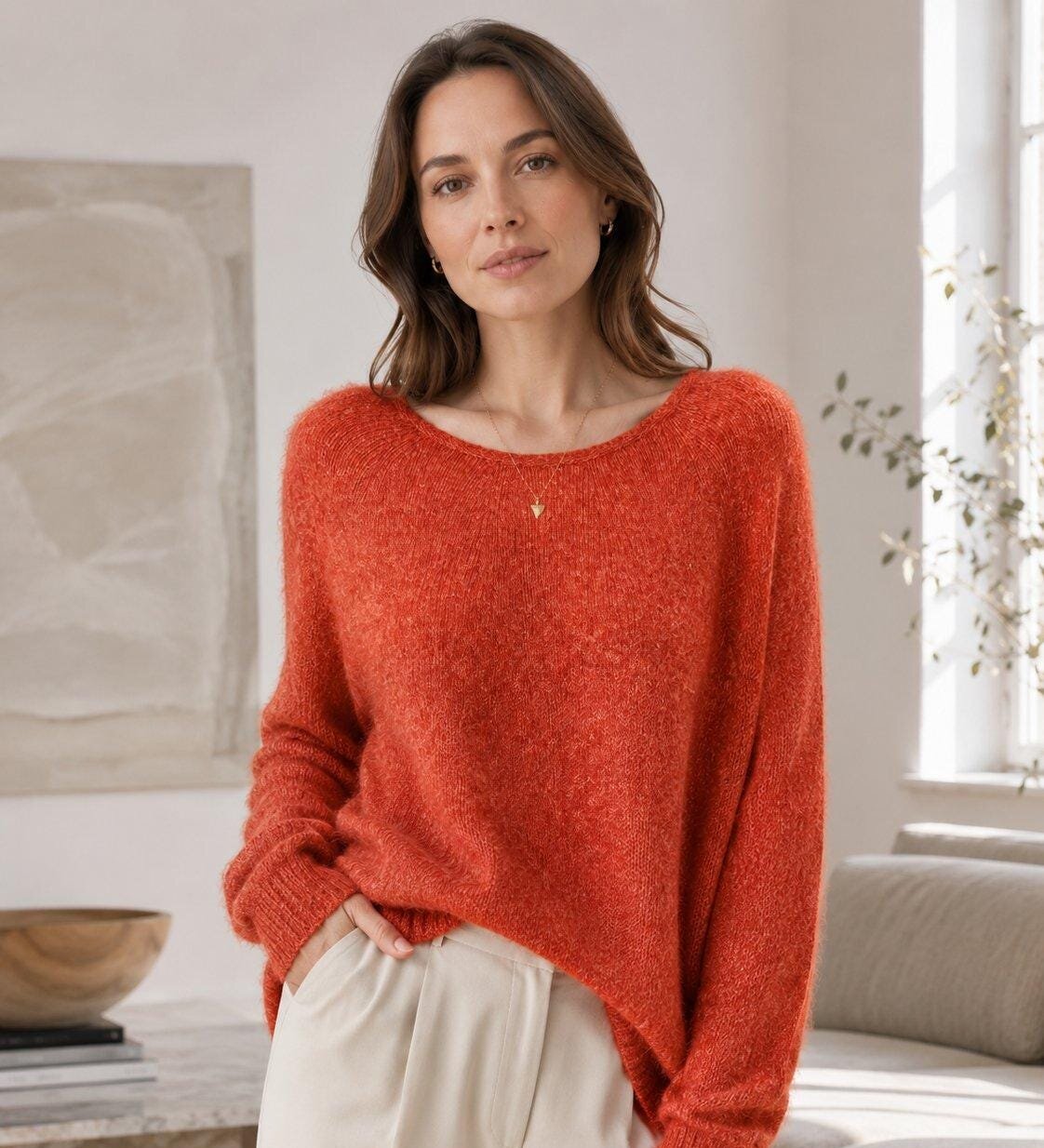 Women's Soft Oversized Pullover Sweater