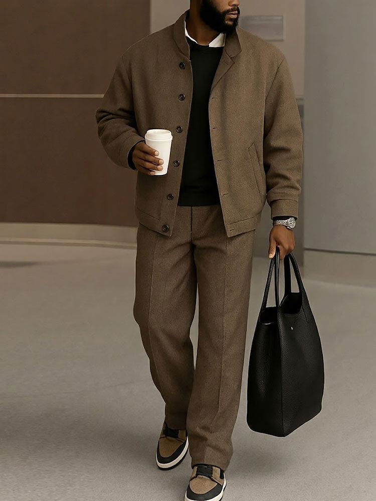 Men's Modern Durable Jacket Pants Set