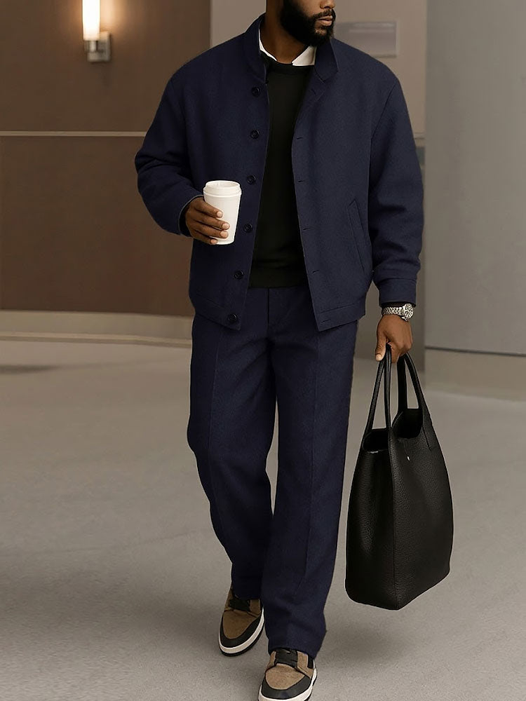 Men's Modern Durable Jacket Pants Set