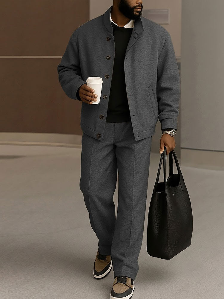 Men's Modern Durable Jacket Pants Set