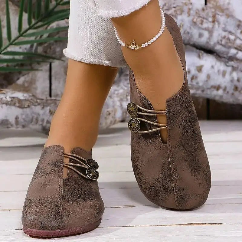 Women's Faux Suede Slip On Loafers