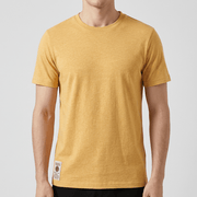 Bluzeo | Soft material blend crew neck t-shirt