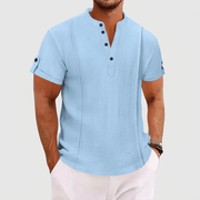 Bluzeo | Satin-like poly-blend shirt