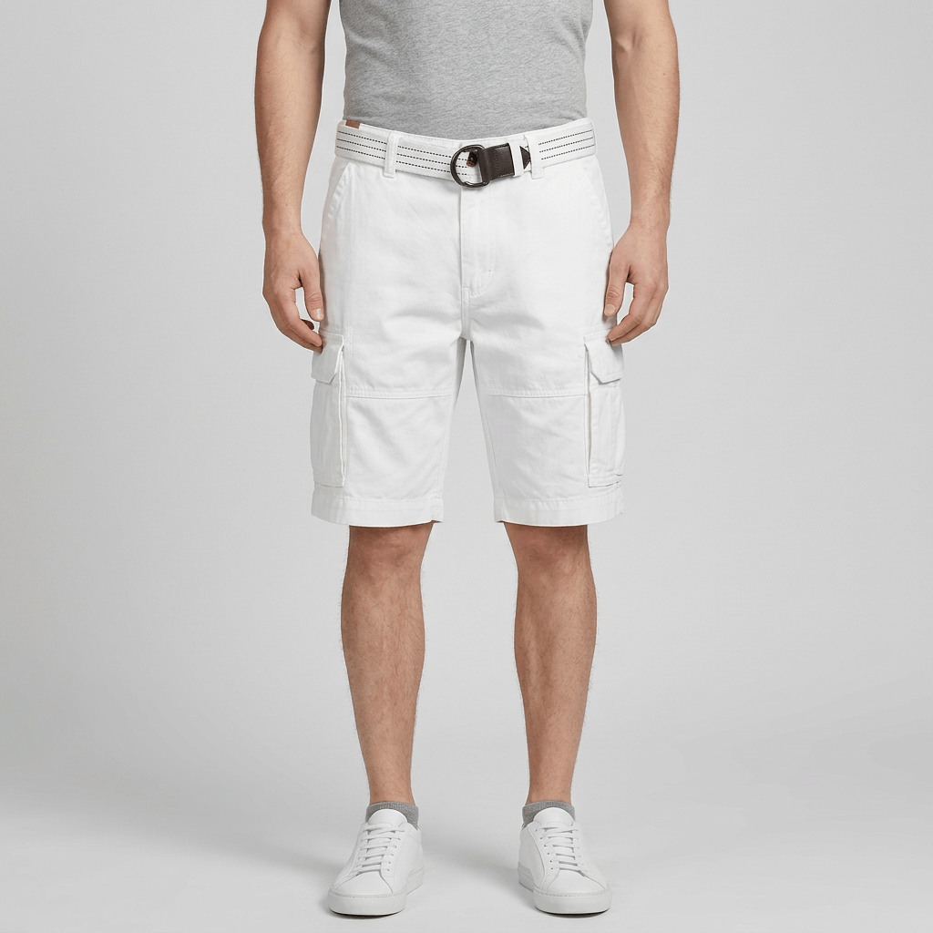 Bluzeo | Relaxed fit cargo shorts with adjustable waistband