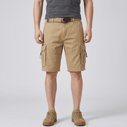 Bluzeo | Relaxed fit cargo shorts with adjustable waistband
