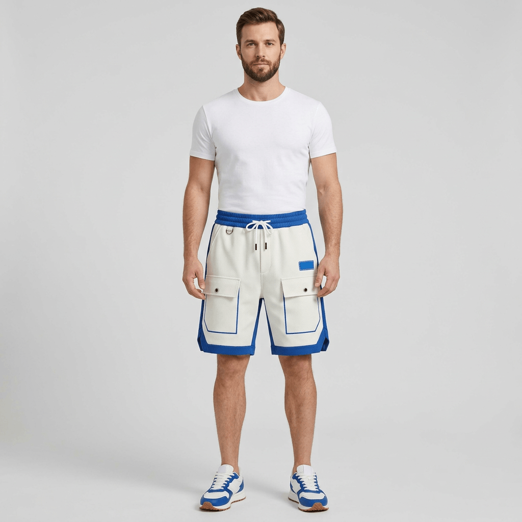 Bluzeo | Two-color loose summer shorts