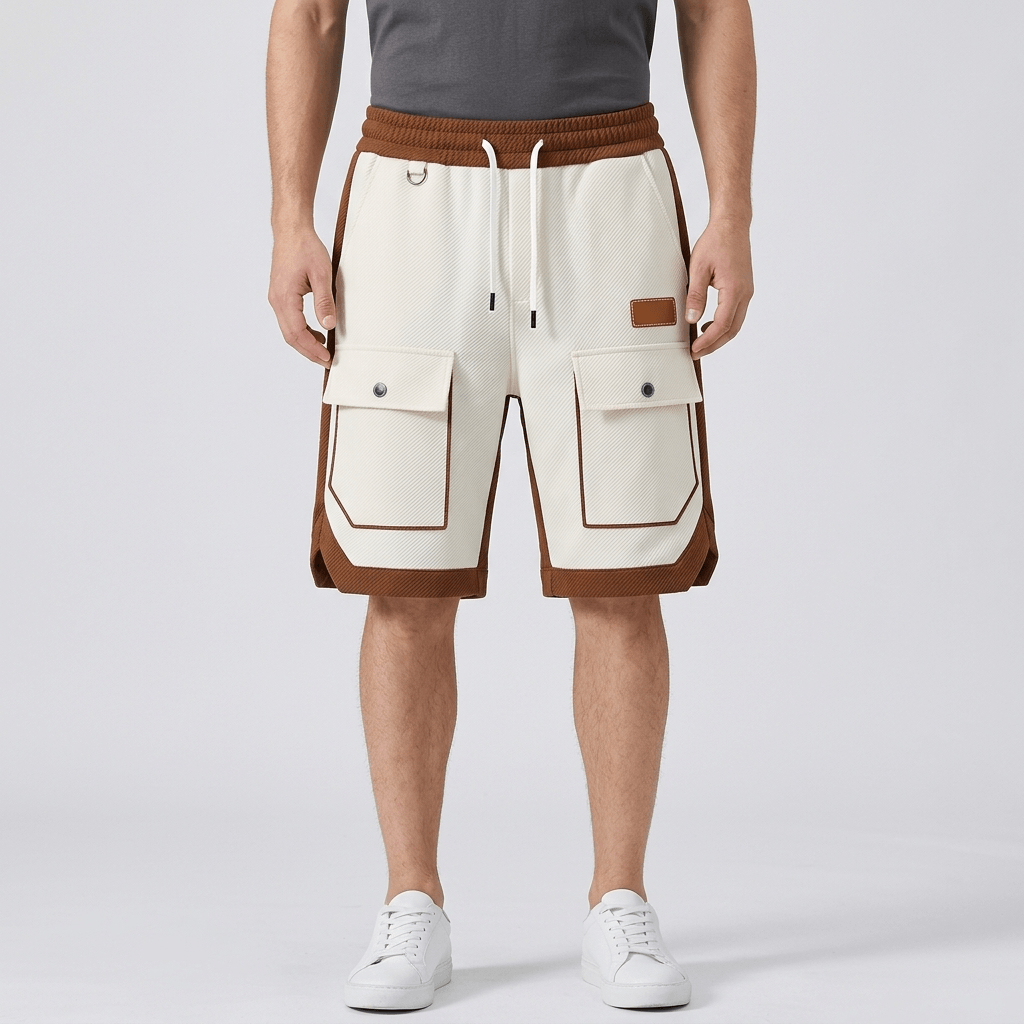 Bluzeo | Two-color loose summer shorts