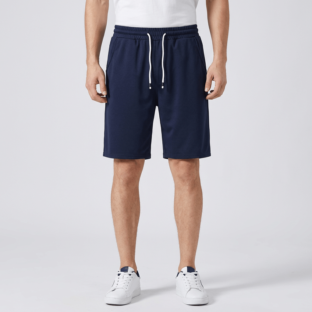 Bluzeo | Lightweight polyester shorts with elastic waist and side pockets