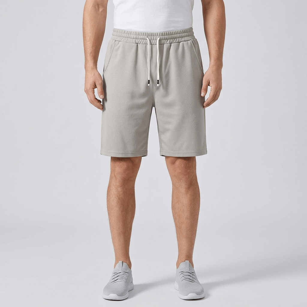 Bluzeo | Lightweight polyester shorts with elastic waist and side pockets