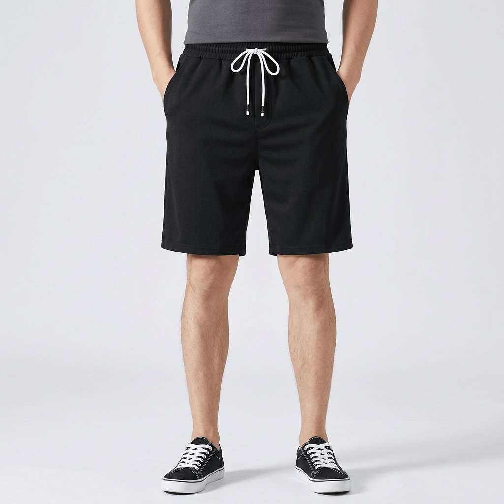 Bluzeo | Lightweight polyester shorts with elastic waist and side pockets