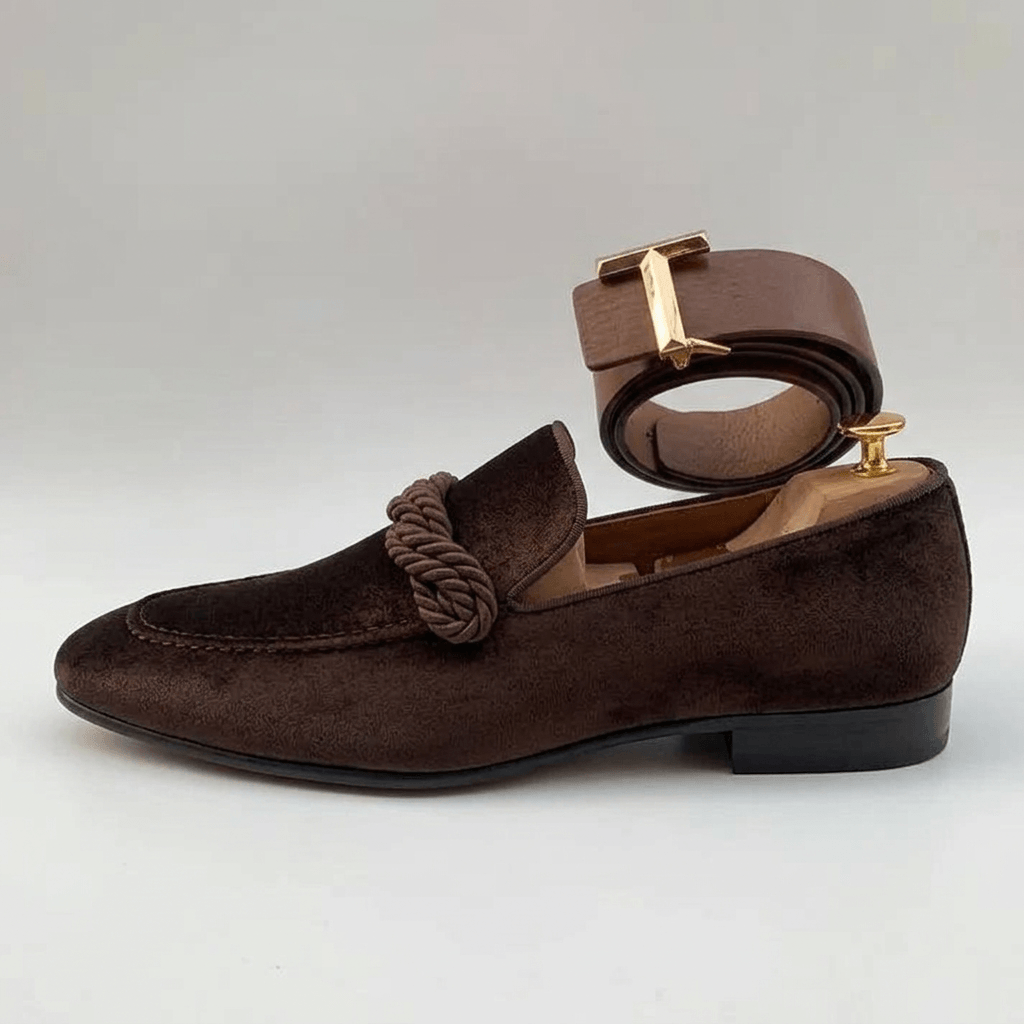 Bluzeo | Vegan suede loafers