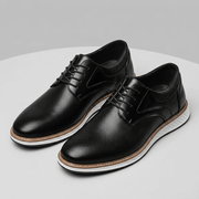 Bluzeo | Perforated lace-up shoes with contrast sole