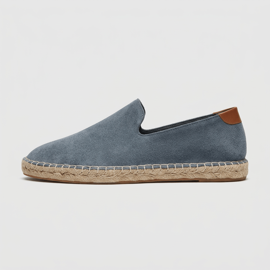 Bluzeo | Suede espadrille slip-on shoes