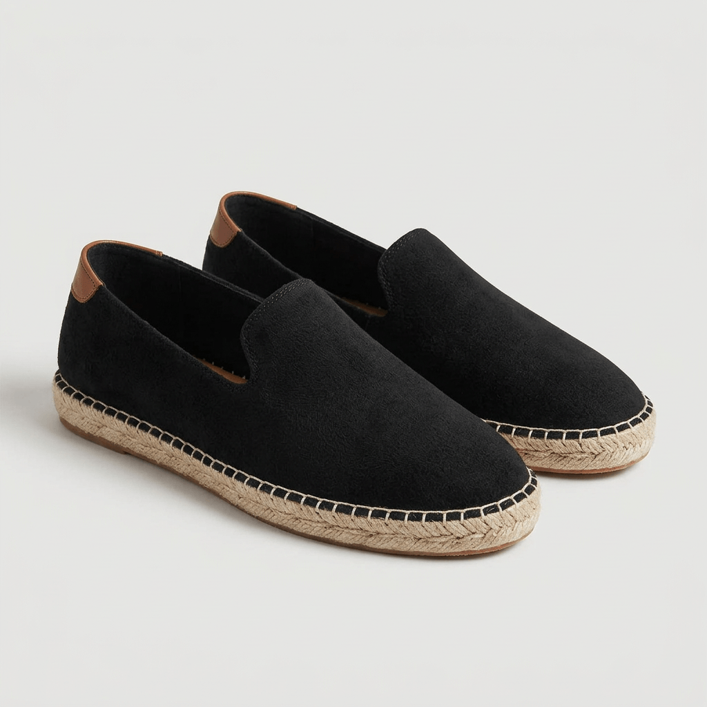 Bluzeo | Suede espadrille slip-on shoes