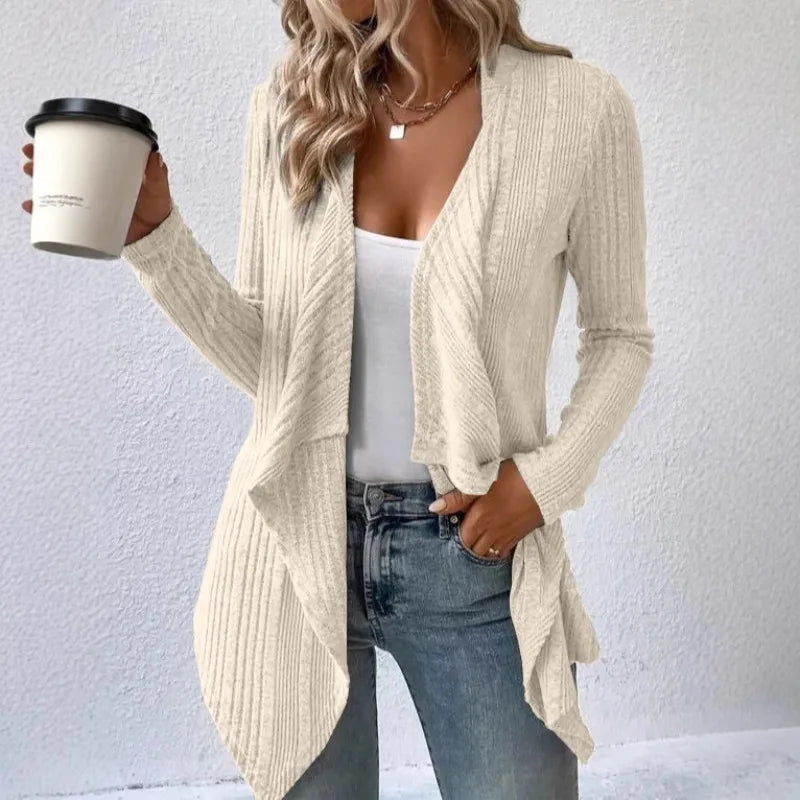 Women's Loose Knit Open Cardigan Sweater