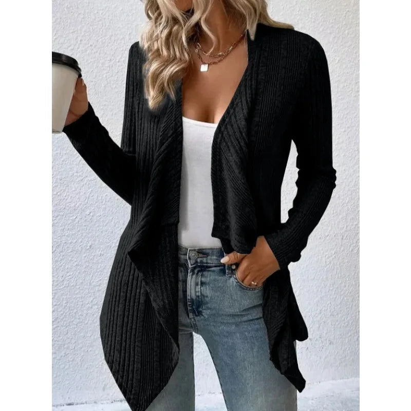 Women's Loose Knit Open Cardigan Sweater