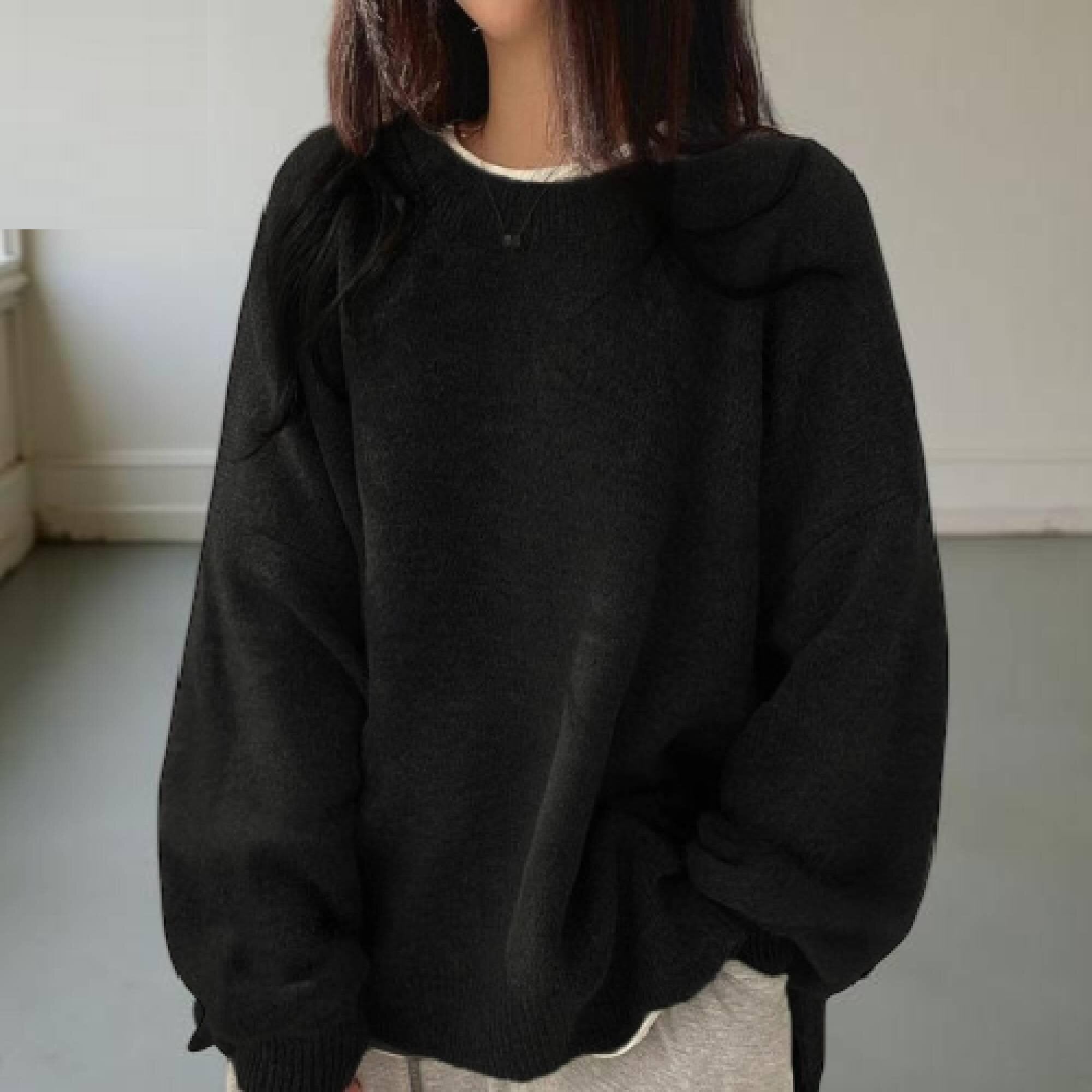 Women's Oversized Crew Neck Sweater