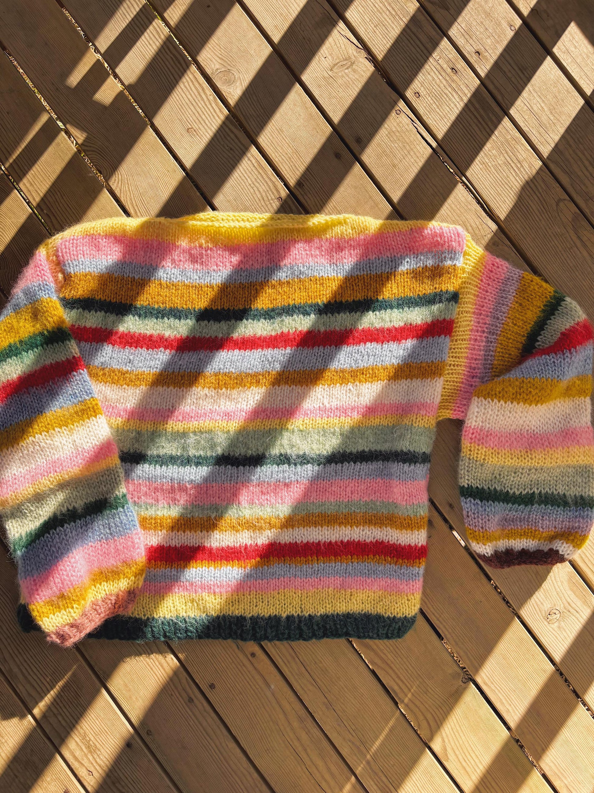 Women's Striped Oversized Knit Sweater