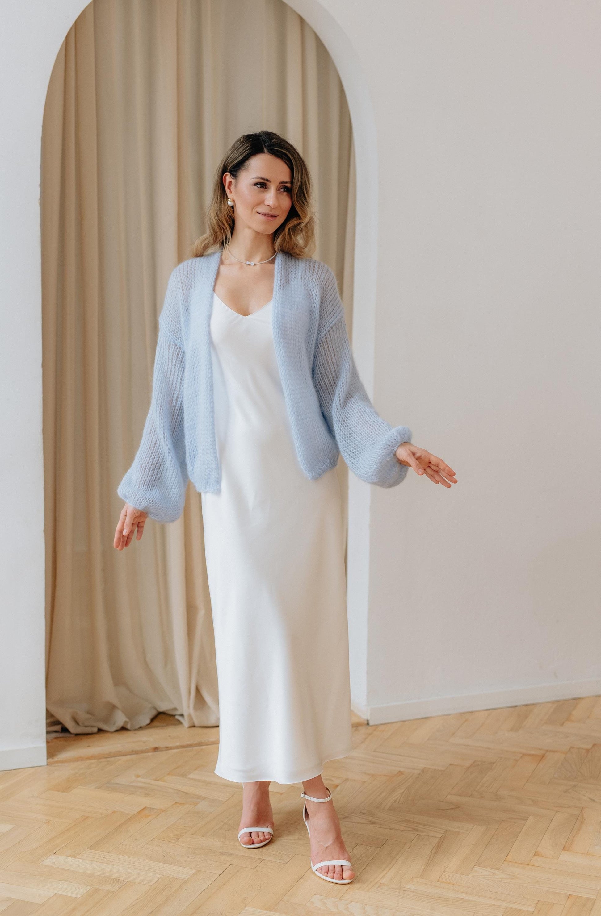 Women's Mohair Bridal Cover Up
