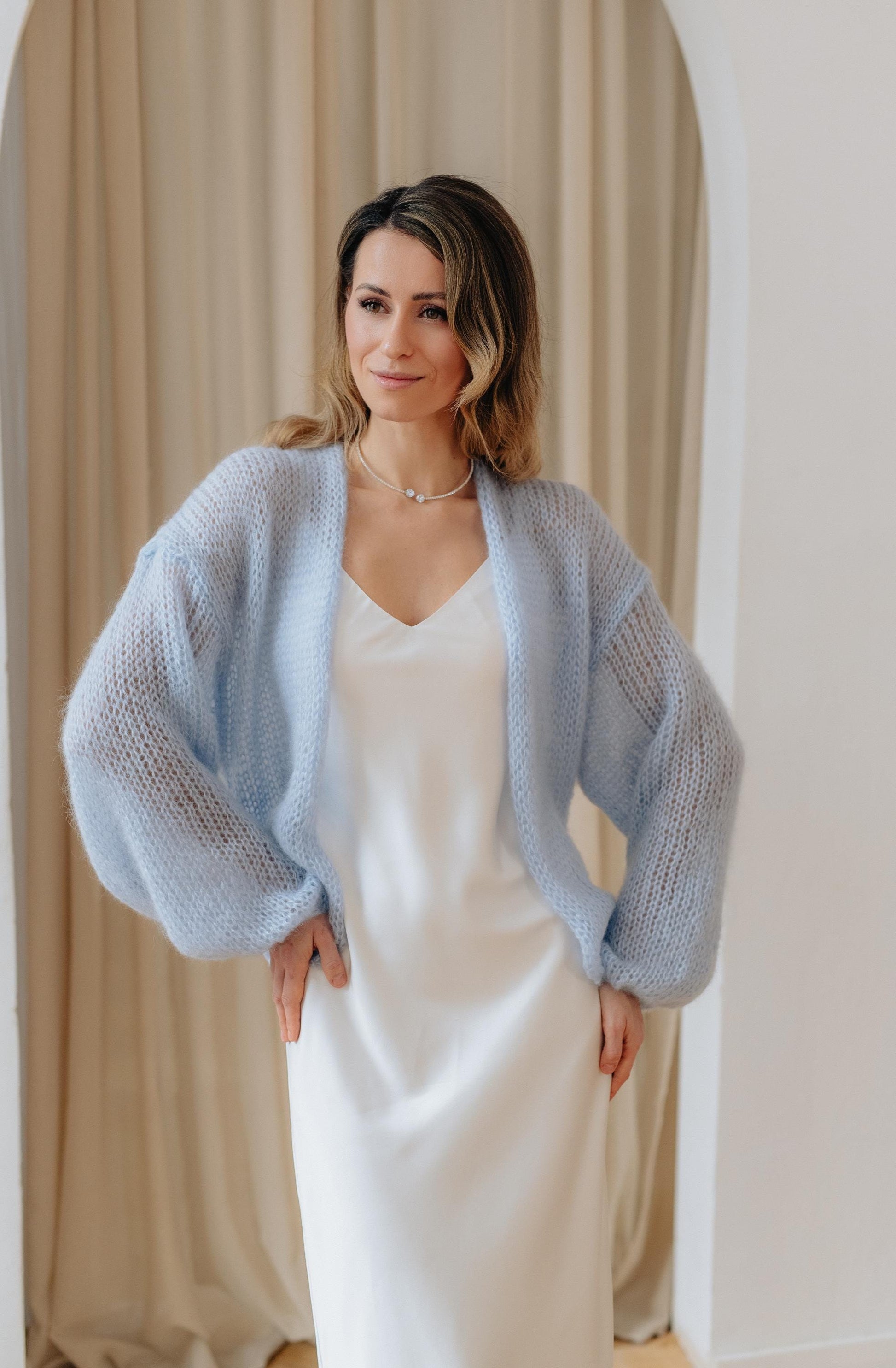 Women's Mohair Bridal Cover Up