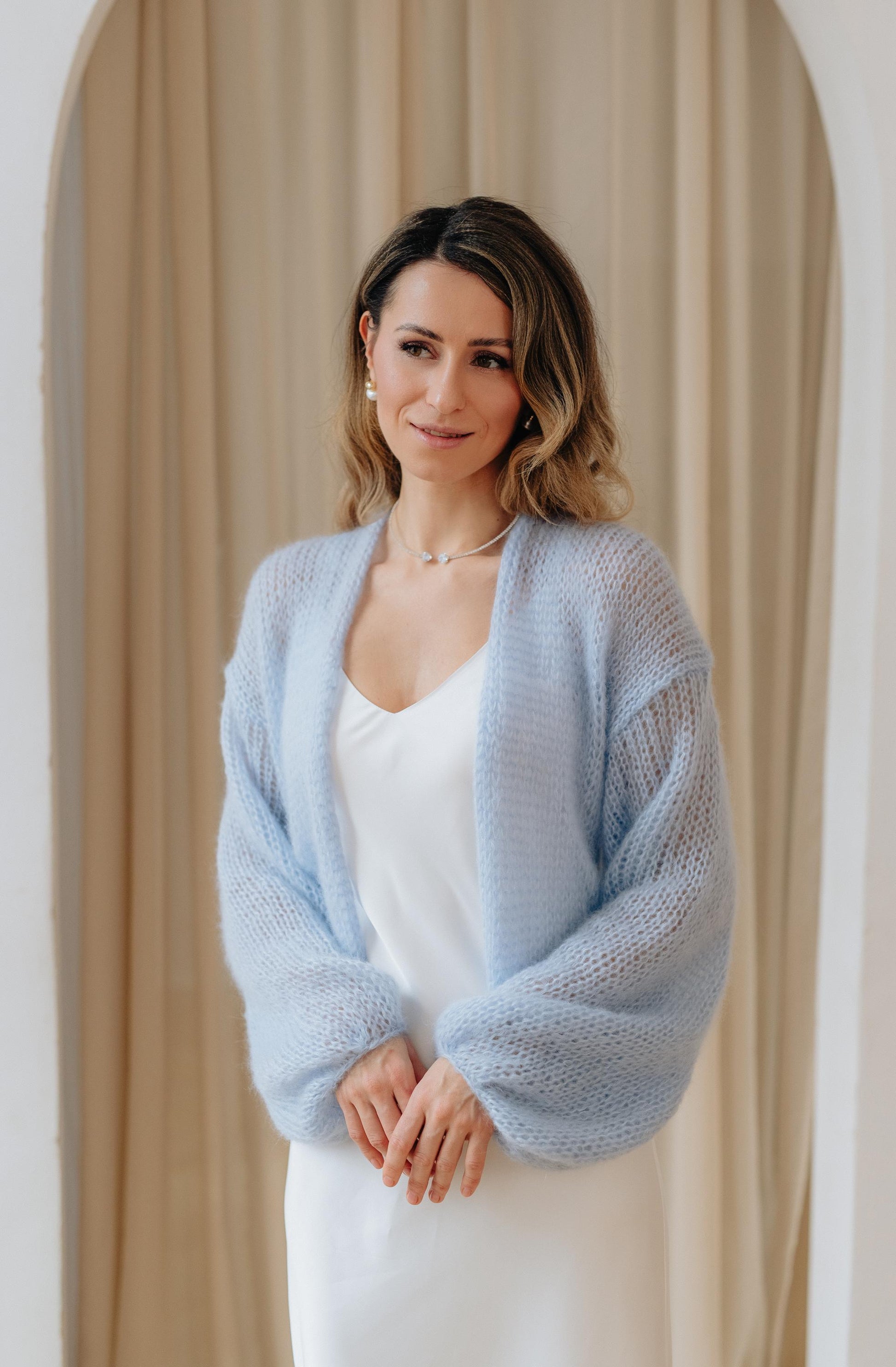 Women's Mohair Bridal Cover Up