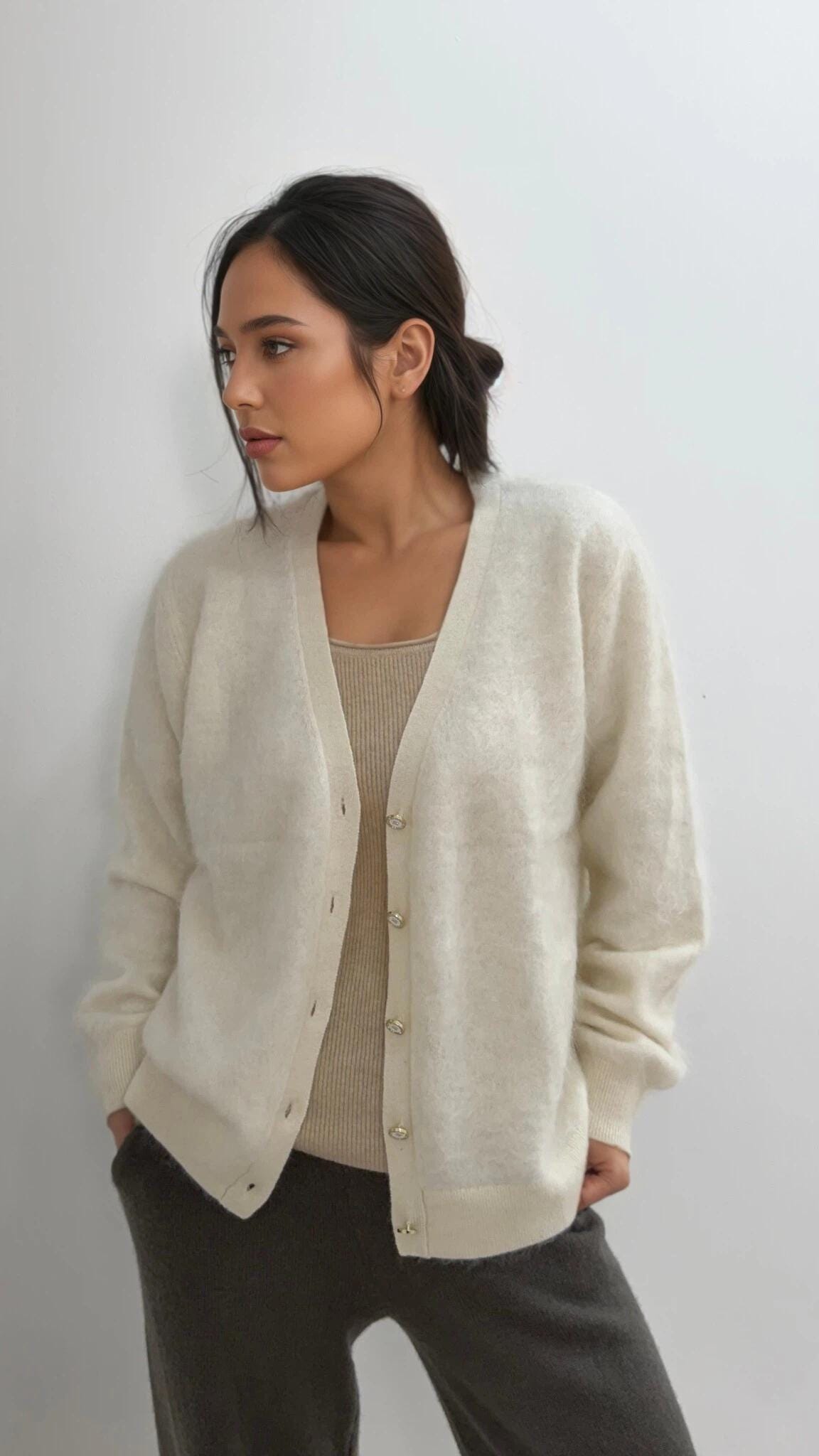 Women's Soft Brushed Knit Cardigan