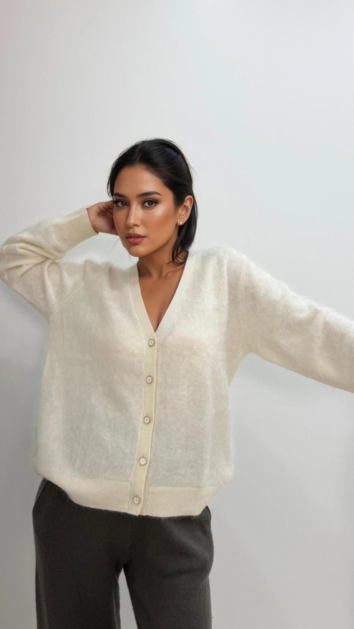 Women's Soft Brushed Knit Cardigan