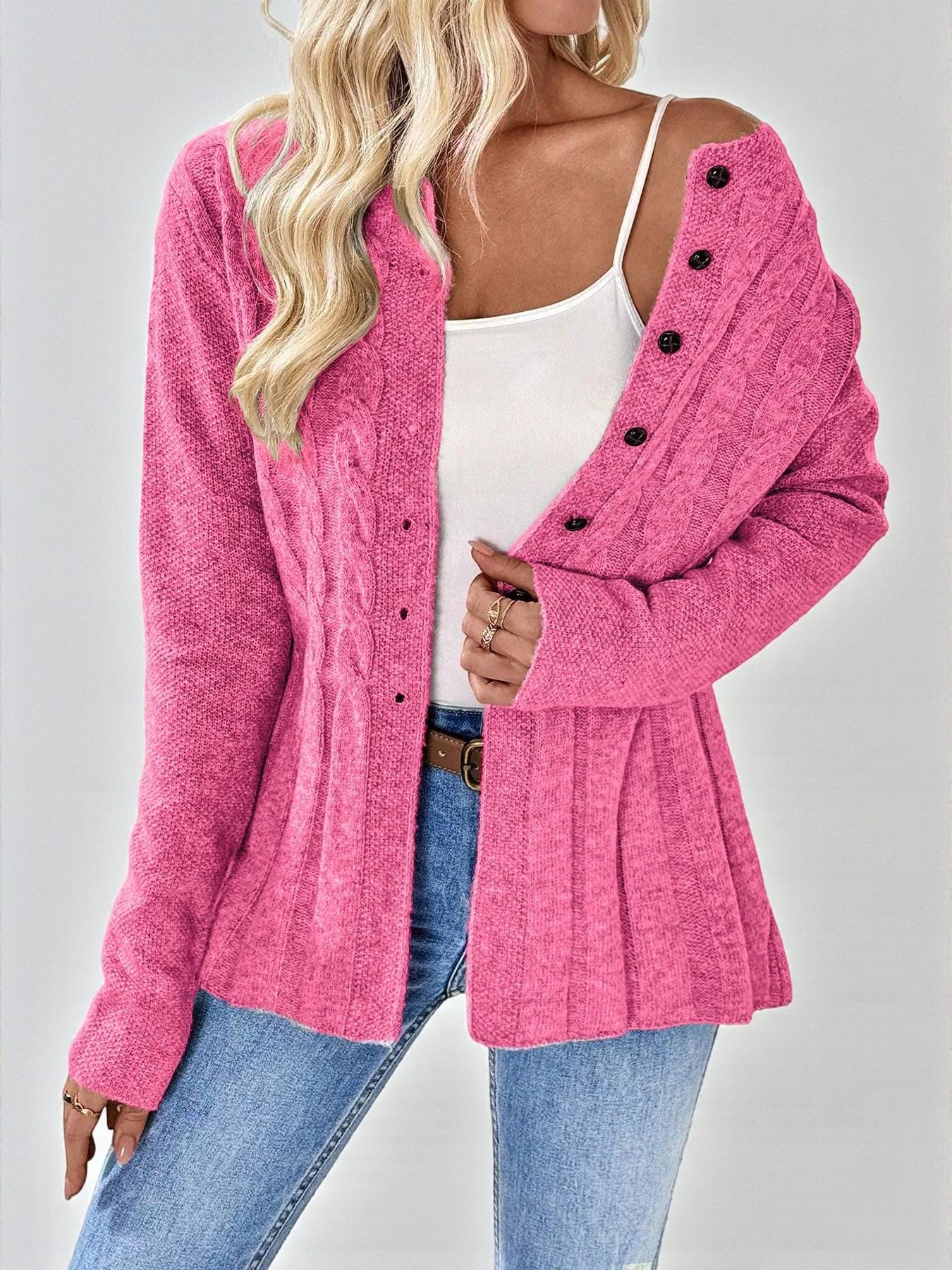 Women's Button Front Knit Cardigan