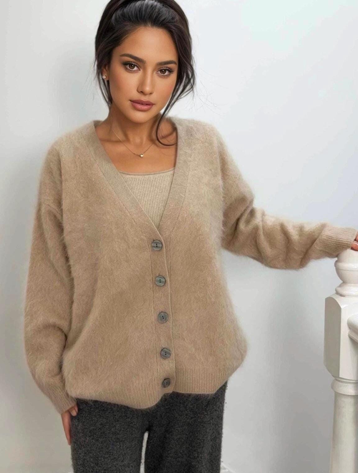 Women's Soft Brushed Knit Cardigan
