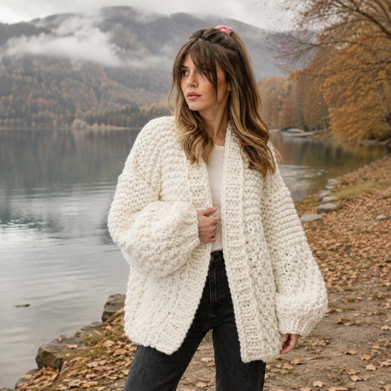 Women's Oversized Chunky Knit Cardigan